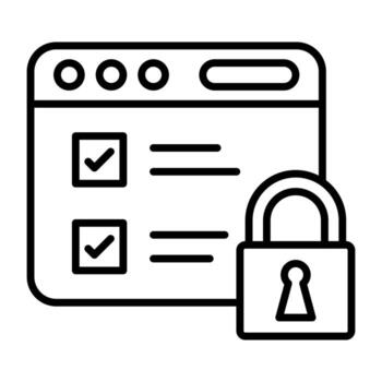 Server Security vector icon