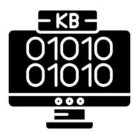 Kilobyte vector icon