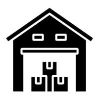 Warehouse vector icon