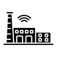 Smart Industry vector icon