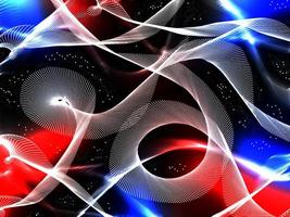 Abstract motion lines with blurred red and blue. Modern digital background photo