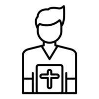 Pastor vector icon