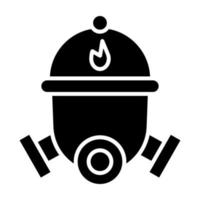 Fireman Mask vector icon