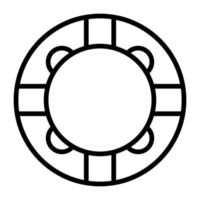 Rubber Ring vector icon