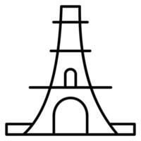 Eiffel Tower vector icon