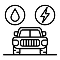 Hybrid Vehicle vector icon