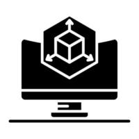 Simulation vector icon