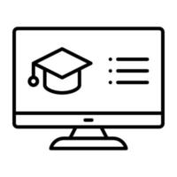 Elearning vector icon
