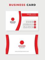 Vector creative and corporate business card visiting card template