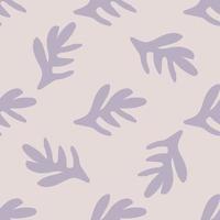 Abstract seamless pattern with twigs monochrome. Simple minimalistic vector illustration.