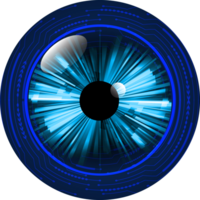 recorte de ojo de tecnología moderna png