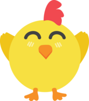 Chicken cartoon character crop-out png