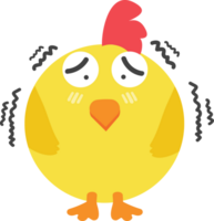 Chicken cartoon character crop-out png