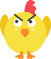 Chicken cartoon character crop-out png