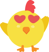 Chicken cartoon character crop-out png