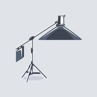Photo studio element isolated on white background vector