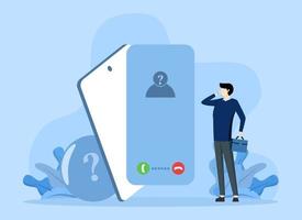 Cheater Prank or Scam Activity Concept. Calls from Unknown Numbers to Customers, Hoax Alerts, Suspicious Anonymous Calls. Cartoon People Vector Illustration.