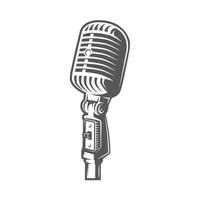 Microphone isolated on a white background vector