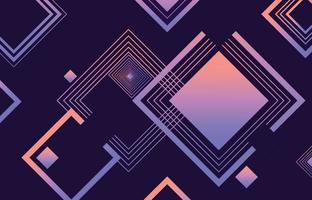 Abstract Pink And Purple Technology Gradient Squares And Lines Background vector