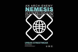 Modern streetwear template design vector