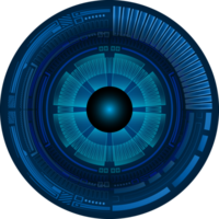 recorte de ojo de tecnología moderna png