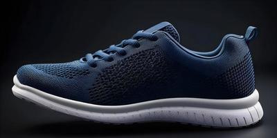 Step up your Style with Zipper Designed Runner Shoes. A UI or UX Approach for Light and Dark Blue Color Options photo