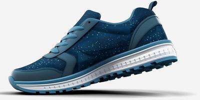 Step up your Style with Zipper Designed Runner Shoes. A UI or UX Approach for Light and Dark Blue Color Options photo