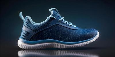 Step up your Style with Zipper Designed Runner Shoes. A UI or UX Approach for Light and Dark Blue Color Options photo