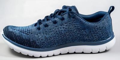 Step up your Style with Zipper Designed Runner Shoes. A UI or UX Approach for Light and Dark Blue Color Options photo