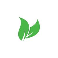 Tree leaf vector logo design, eco-friendly