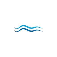 Water Wave Logo Template. vector Icon illustration