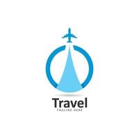 Travel logo vector icon template