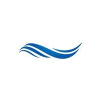 Water Wave Logo Template. vector Icon illustration