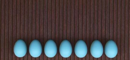 Easter poster and banner, Happy Easter background with eggs. 3D work and 3D image. copy space photo