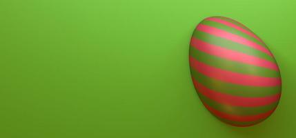 Easter poster and banner, Happy Easter background with eggs. 3D work and 3D image. copy space photo