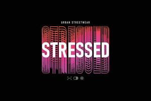 Streetwear stressed design templates vector for clothing brand