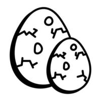 Trendy Egg Fossils vector