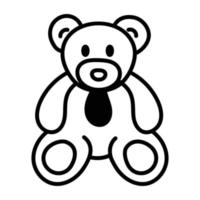 Trendy eddy Bear vector