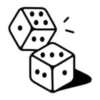 Trendy Dice Concepts vector