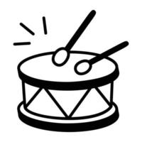 Trendy Drum Concepts vector