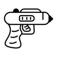 pistola de agua de moda vector