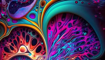 Psychedelic background. Surrealism, Acid patterns. photo