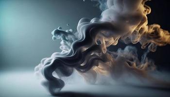 Abstract 3D smoke background. Futuristic design, dynamic smoke patterns. photo