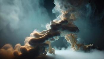 Abstract 3D smoke background. Futuristic design, dynamic smoke patterns. photo