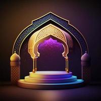 Ramadan fasting table home area background photo