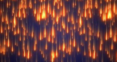Abstract glowing energetic futuristic orange fiery lines raining energy magical abstract background photo