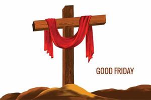 Good friday peace of holy week celebration card background vector