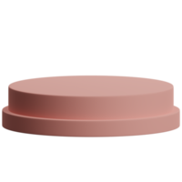 3d render of empty pink luxury podium product display element png