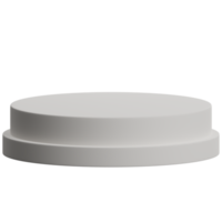 3d render of empty white luxury podium product display element png