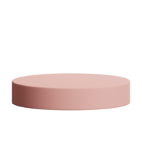 3d render of empty pink luxury podium product display element png